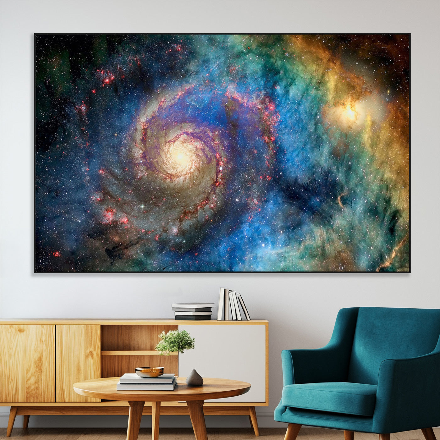 SEG-FC-51X34_Oversize - Spiral Galaxy Wall Art Canvas Print