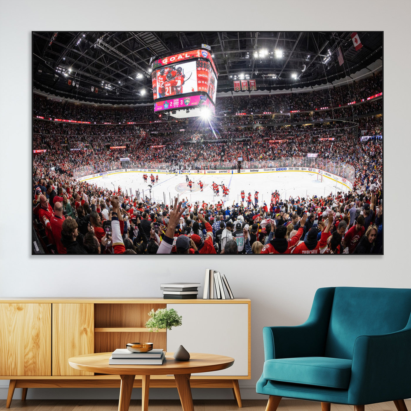 SEG-FC-51X34_Oversize - Amerant Bank Arena Wall Art Canvas Print - Basketball Arena Stadium Print
