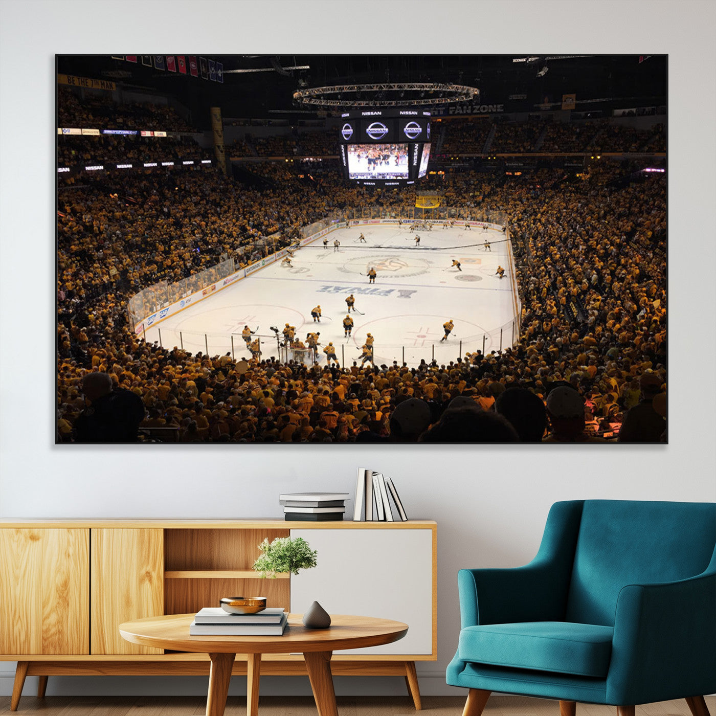 SEG-FC-51X34_Oversize - Bridgestone Arena - Nashville Predators Hockey Team Print - Nashville Wall Art Canvas Print