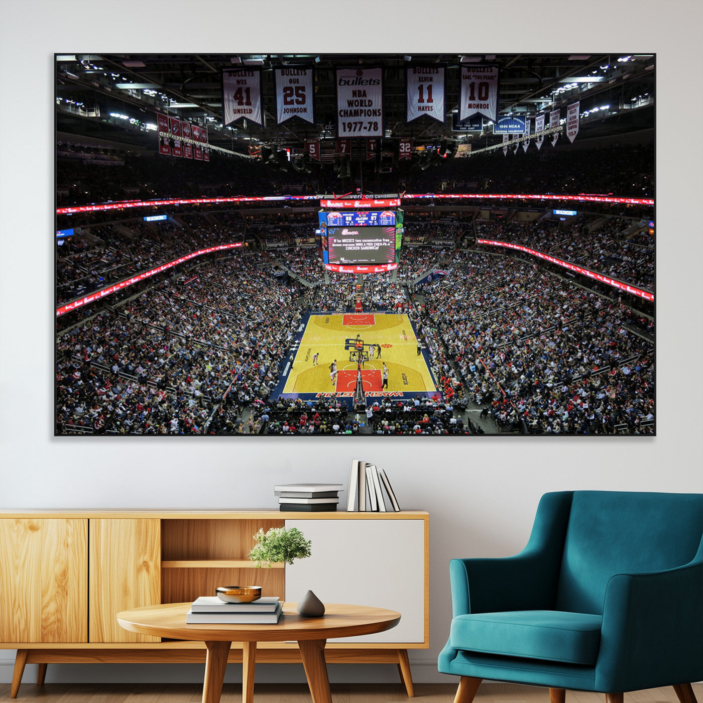 SEG-FC-51X34_Oversize - Capital One Arena Stadium Wall Art | Canvas Print | Ready to Hang | Washington D.C. Sports Decor