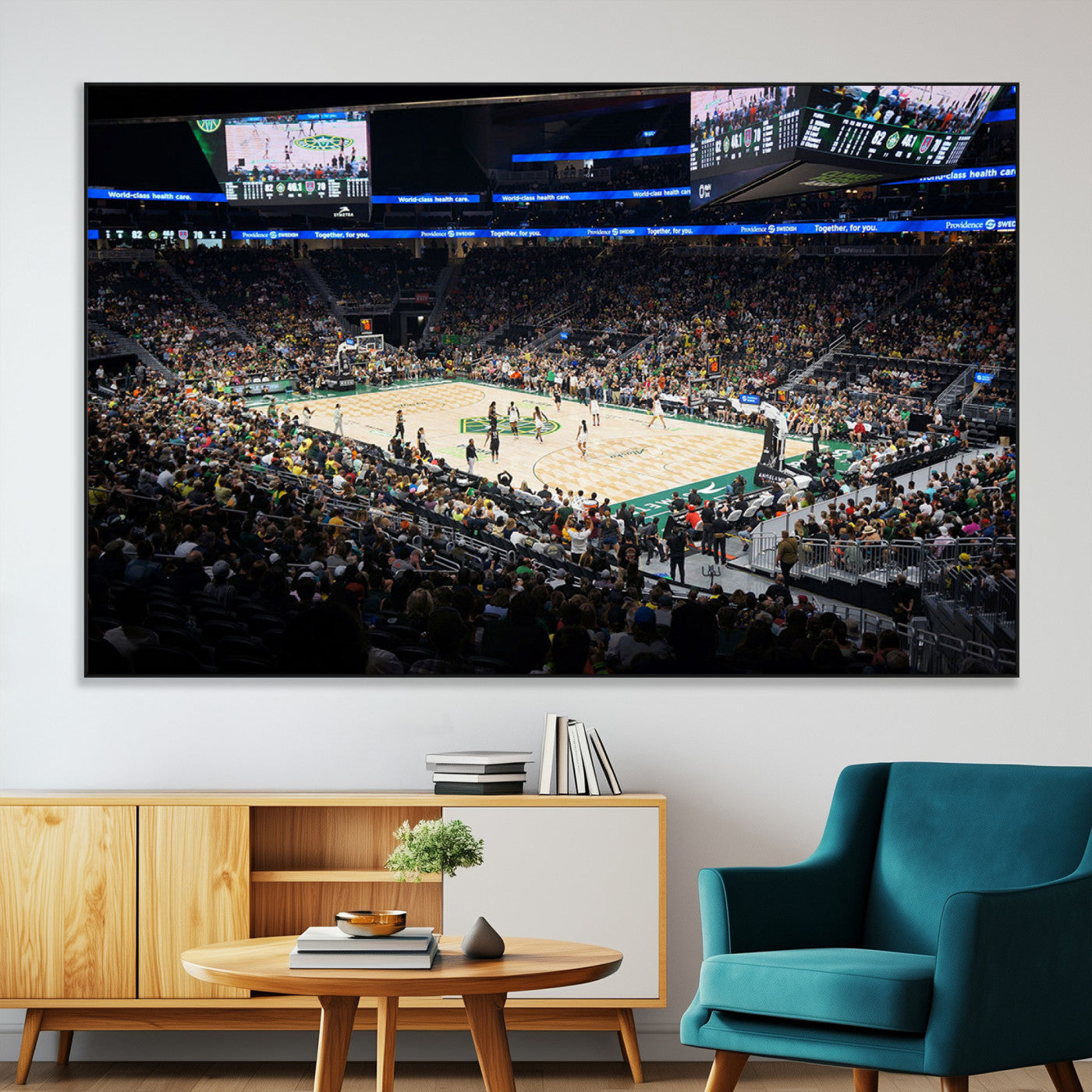 SEG-FC-51X34_Oversize - Climate Pledge Arena | Washington Seattle Kraken Hockey Stadium Wall Art | Canvas Print | Ready to