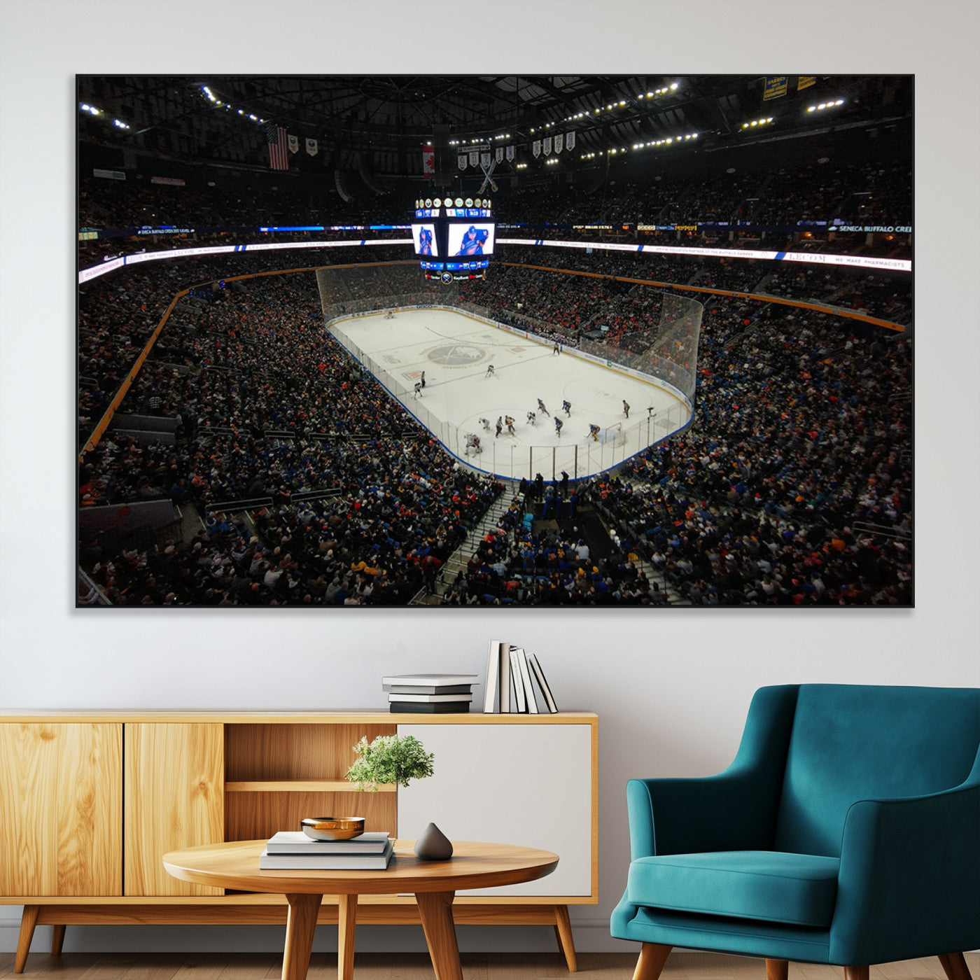 SEG-FC-51X34_Oversize - KeyBank Center New York Buffalo Sabres Hockey Stadium Canvas Print Wall Art