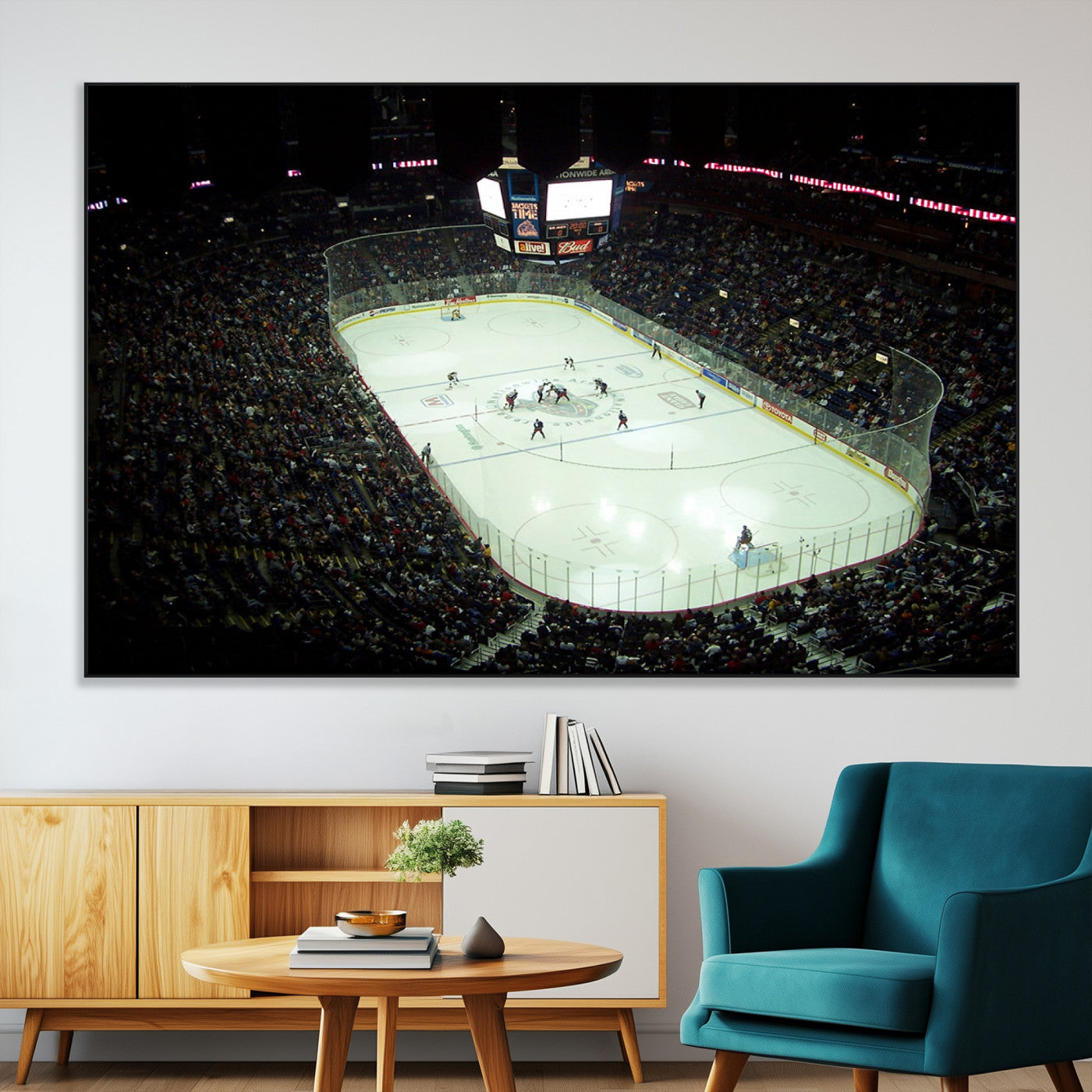 SEG-FC-51X34_Oversize - Nationwide Arena Ohio Columbus Blue Jackets Hockey Stadium Canvas Print Wall Art