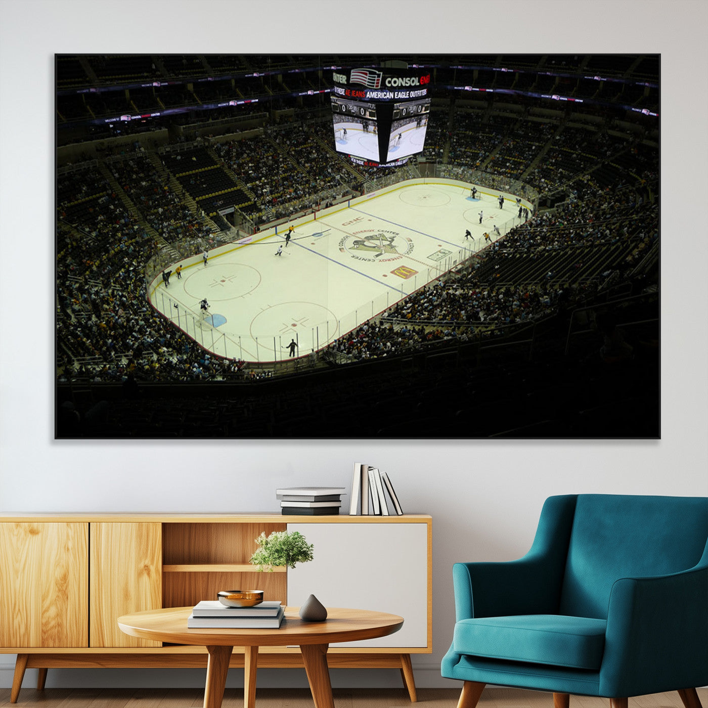 SEG-FC-51X34_Oversize - PPG Paints Arena Pennsylvania Pittsburgh Penguins Hockey Stadium Canvas, Pennsylvania Pittsburgh