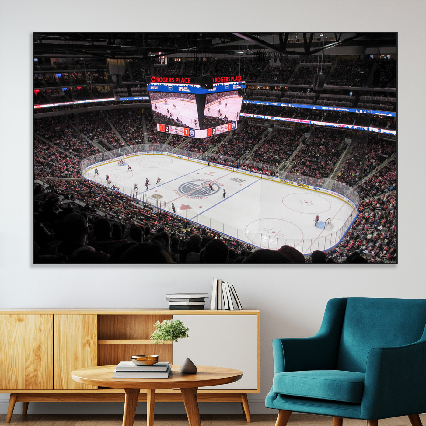 SEG-FC-51X34_Oversize - Rogers Place Edmonton Oilers Ice Hockey Stadium Wall Art, Rogers Place Edmonton Oilers Wall Art