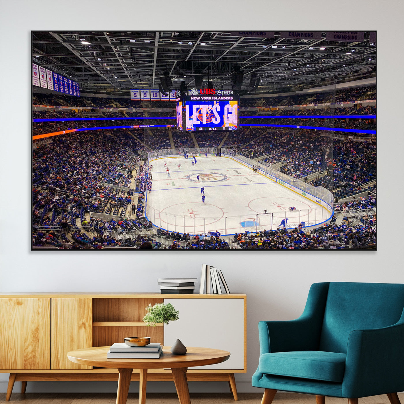 SEG-FC-51X34_Oversize - UBS Arena Elmont New York Islanders Ice Hockey Wall Art, UBS Arena Elmont Wall Art Canvas Print