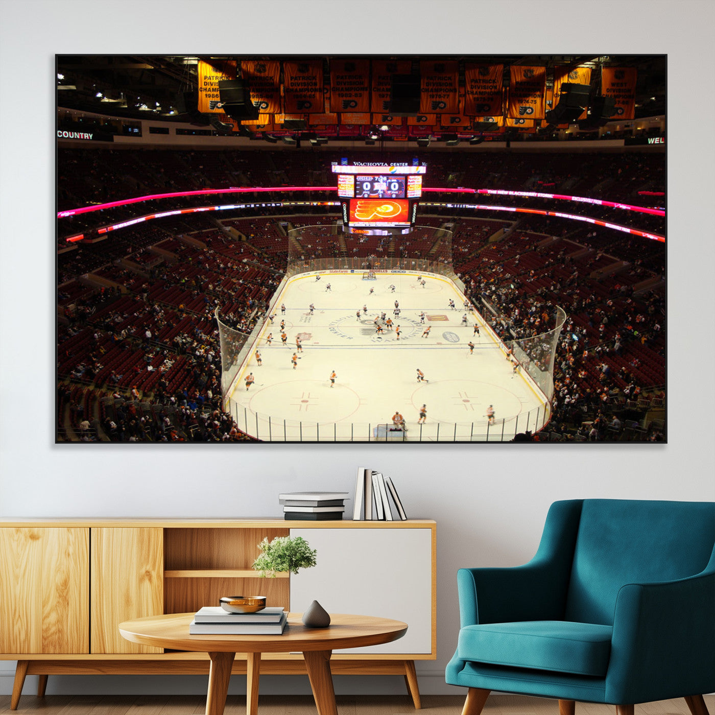 SEG-FC-51X34_Oversize - Wachovia Center Priort of Lyers Game Ice Hockey Stadium Canvas Print, Lyers Game Ice Hockey Stadium