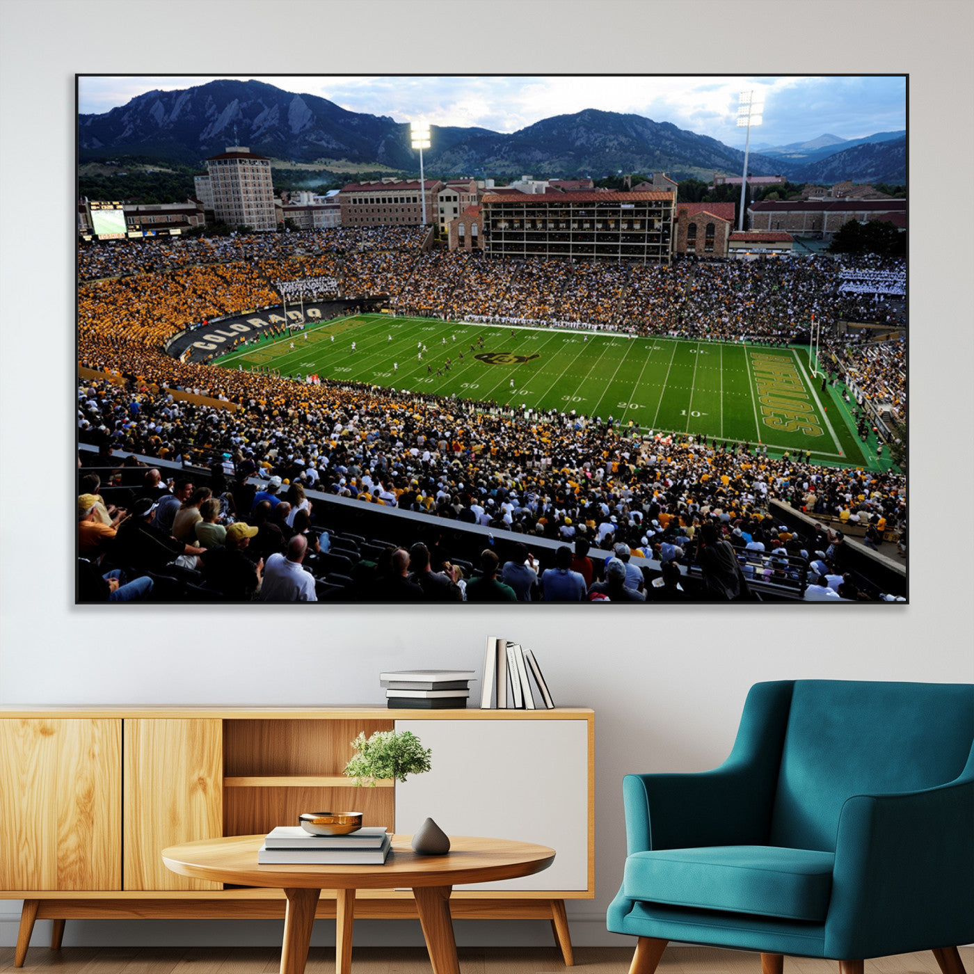 SEG-FC-51X34_Oversize - Colorado Buffaloes Canvas Print - Boulder Folsom Field Stadium Wall Art Canvas Print, Football Print