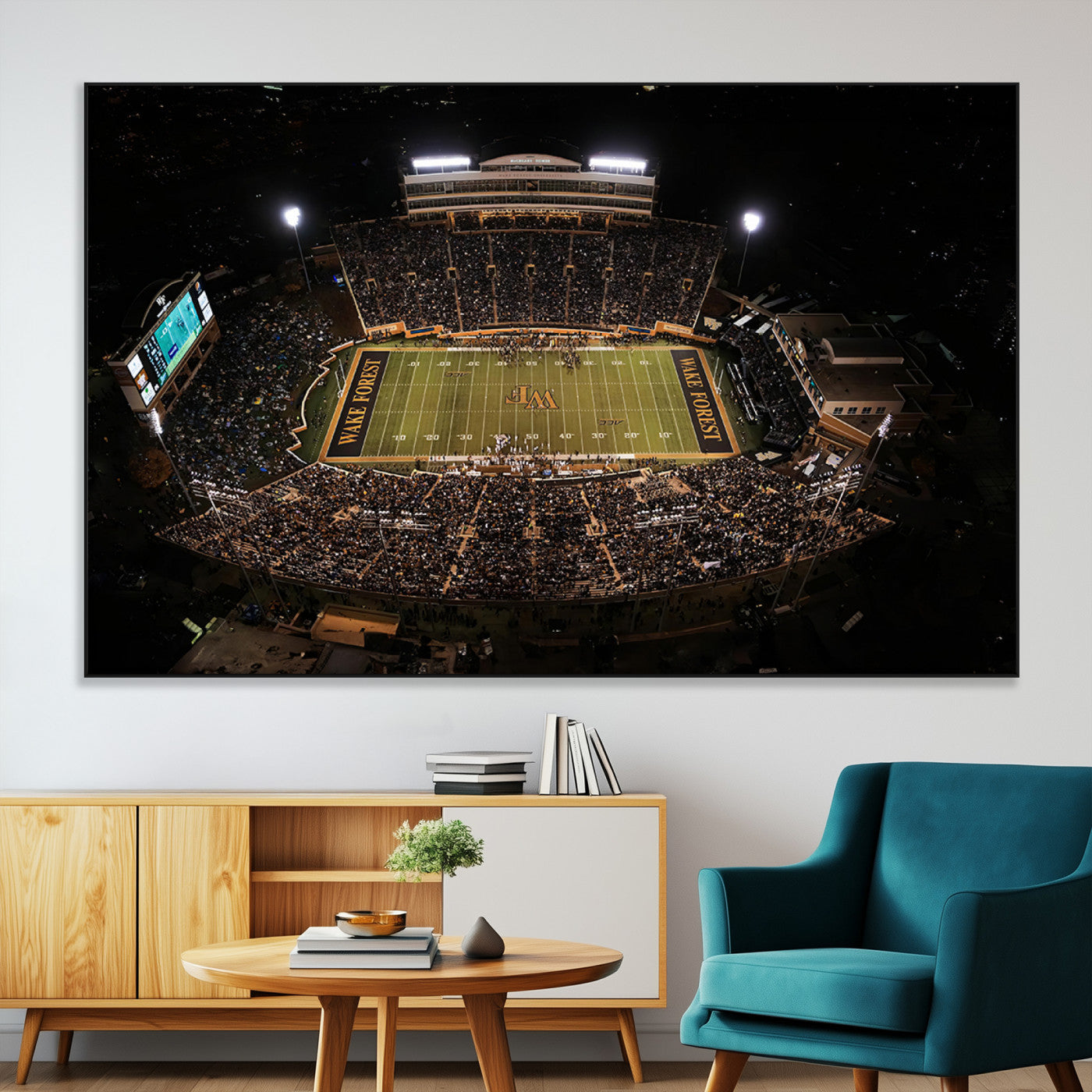 SEG-FC-51X34_Oversize - Wake Forest University Demon Deacons Canvas Printi, Football Team Print - Winston-Salem Allegacy