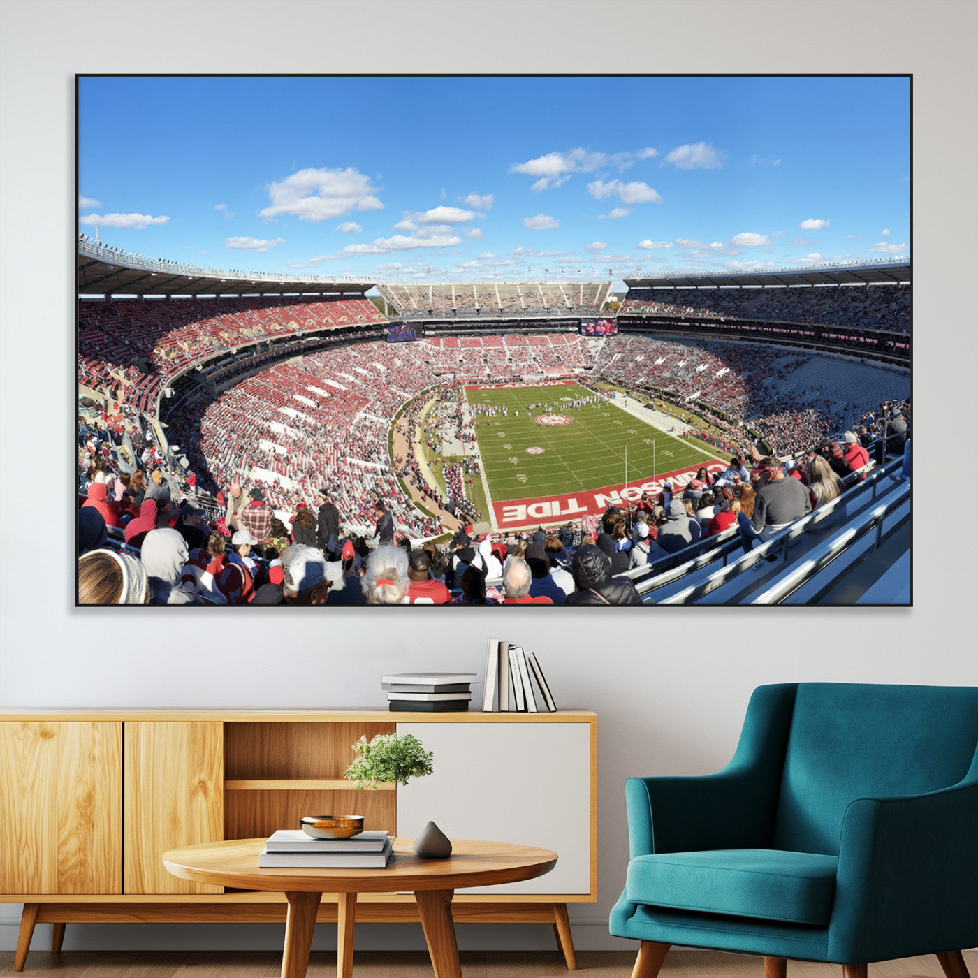 SEG-FC-51X34_Oversize - University of Alabama Crimson Tide Print Wall Art - Tuscaloosa Bryant-Denny Stadium Wall Art Canvas