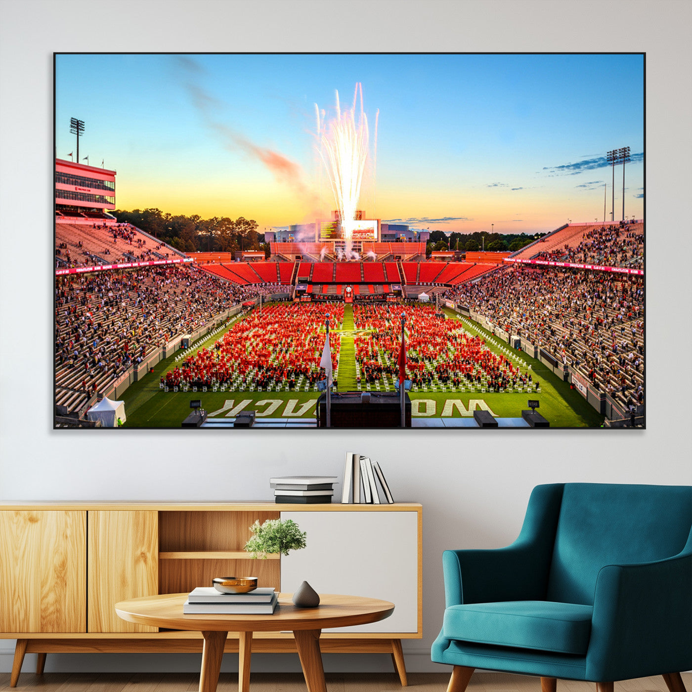 SEG-FC-51X34_Oversize - North Carolina State University Canvas Print, North Carolina State University Wolfpack Football Team