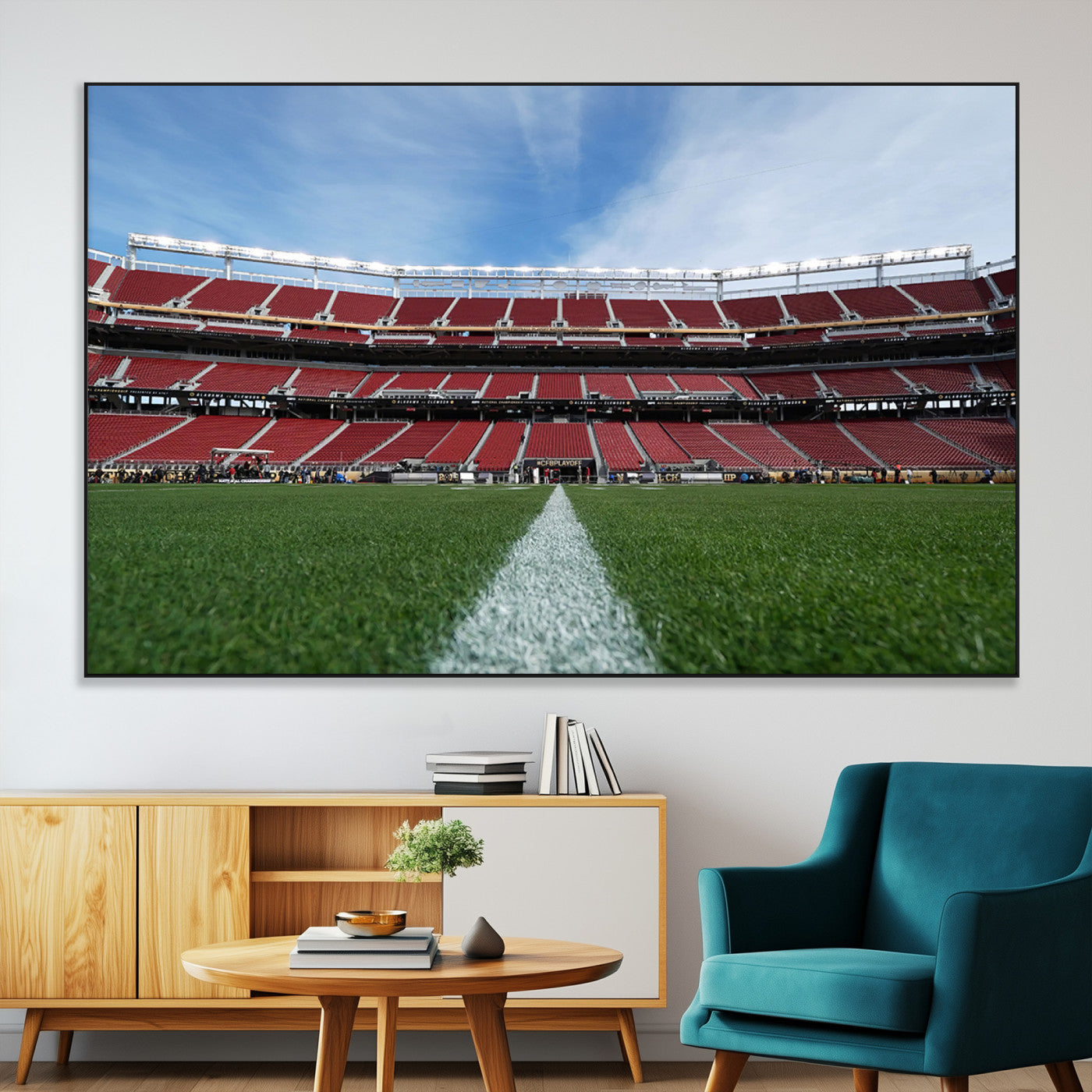 SEG-FC-51X34_Oversize - University of Tulsa Golden Hurricane Football Team Print - Tulsa H.A. Chapman Stadium Wall Art