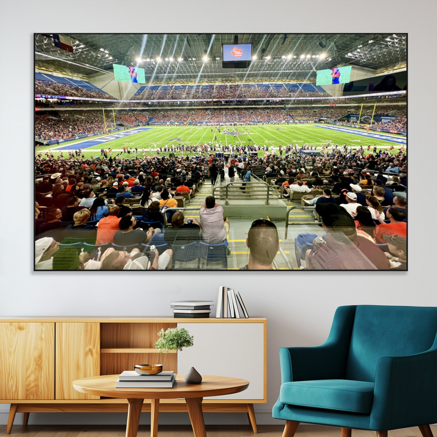 SEG-FC-51X34_Oversize - The University of Texas at San Antonio Roadrunners Football Team Print - San Antonio Alamodome Wall