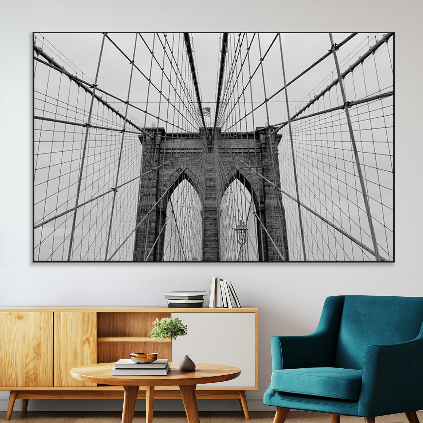 SEG-FC-51X34_Oversize - Large Brooklyn Bridge Wall Art Canvas Print