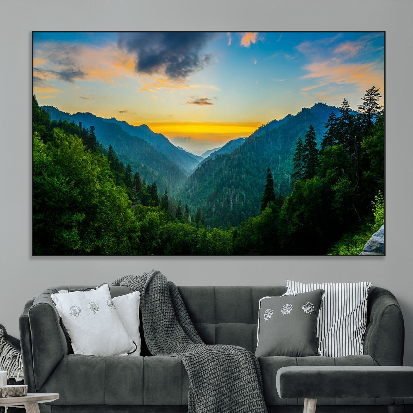 SEG-FC-51X34_Oversize - Green Forest Wall Art Canvas Print