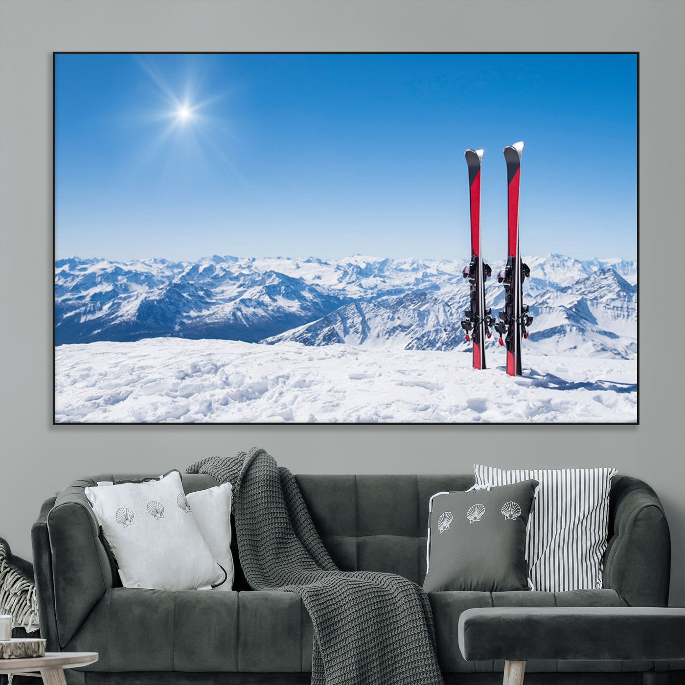 SEG-FC-51X34_Oversize - Ski Season Snow Wall Art Canvas Print