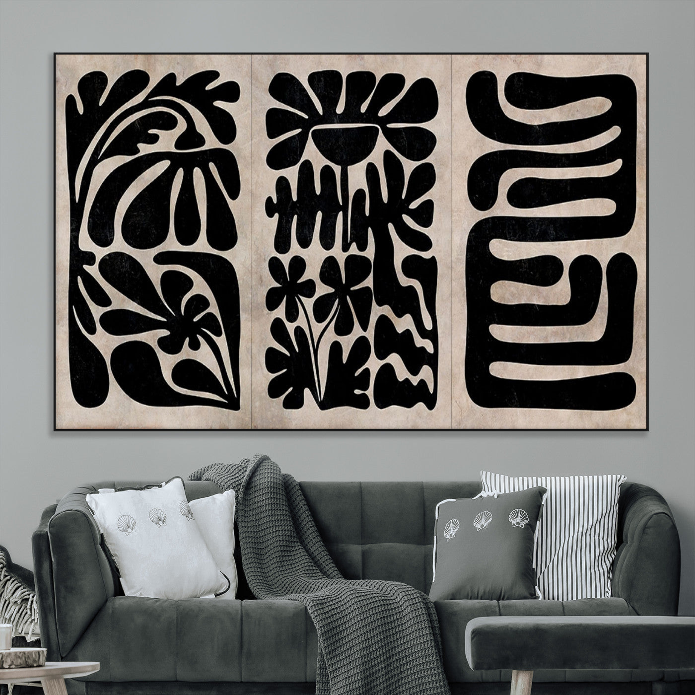 SEG-FC-51X34_Oversize - Canvas Print Wall Art Abstract Art Boho, Framed Boho Art Canvas Print