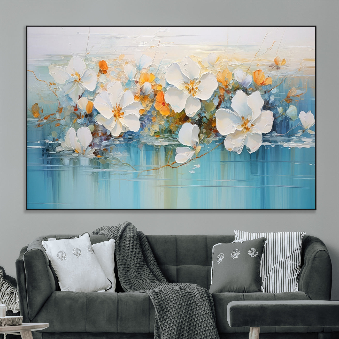 SEG-FC-51X34_Oversize - Abstract Flower Wall Art Canvas Print