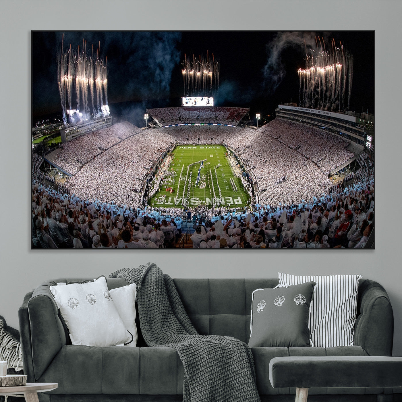 SEG-FC-51X34_Oversize - Penn Stadium Football Wall Art Canvas Print, Pennsylvania University Football Stadium