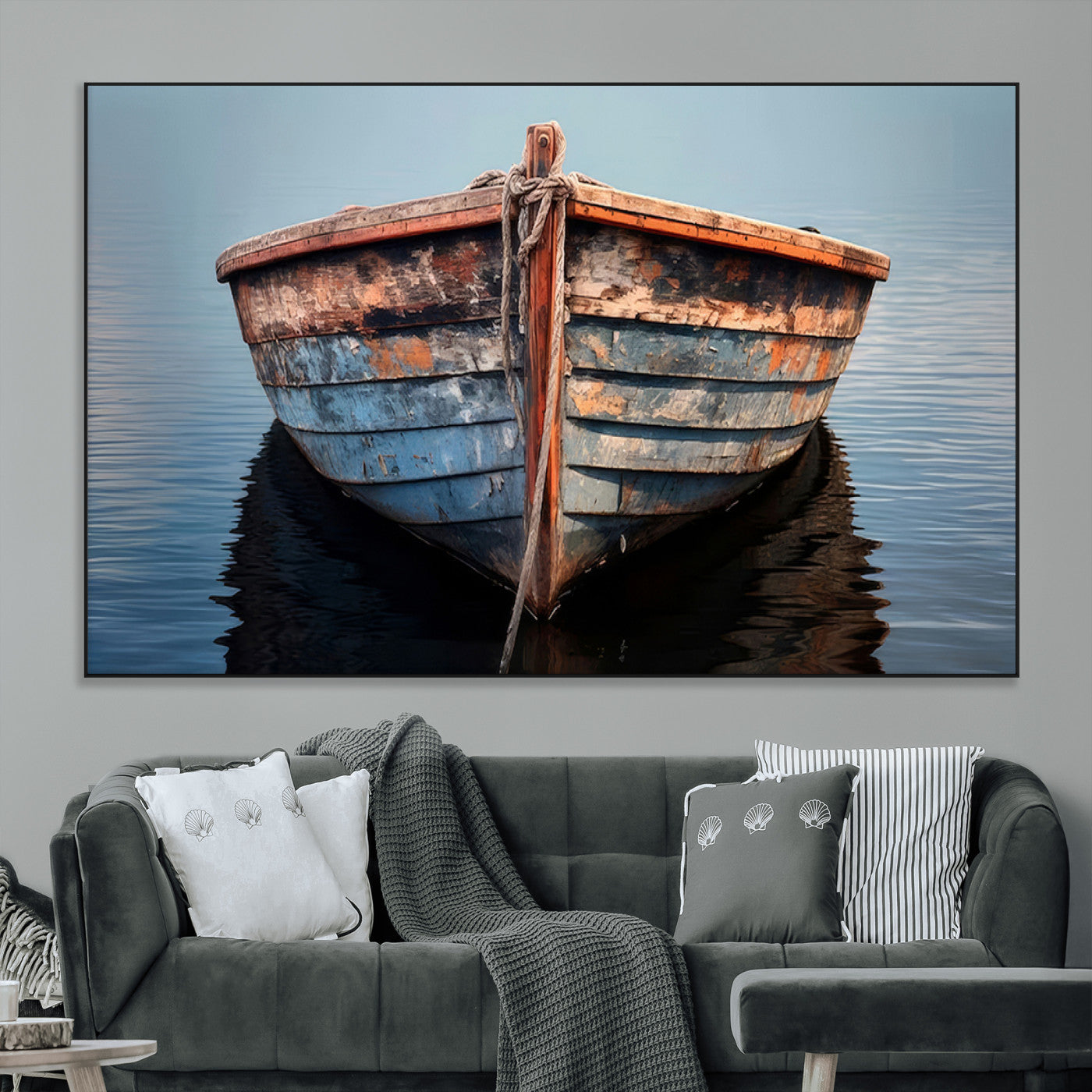 SEG-FC-51X34_Oversize - Stunning Vintage Boat Canvas Print | Nautical Wall