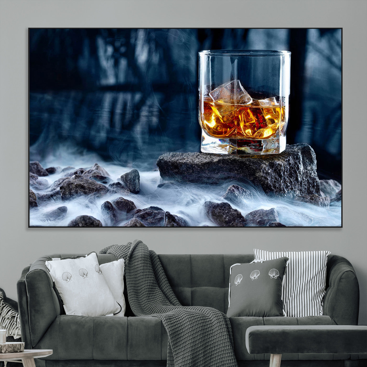 SEG-FC-51X34_Oversize - Whiskey Ice Wall Art Canvas Print