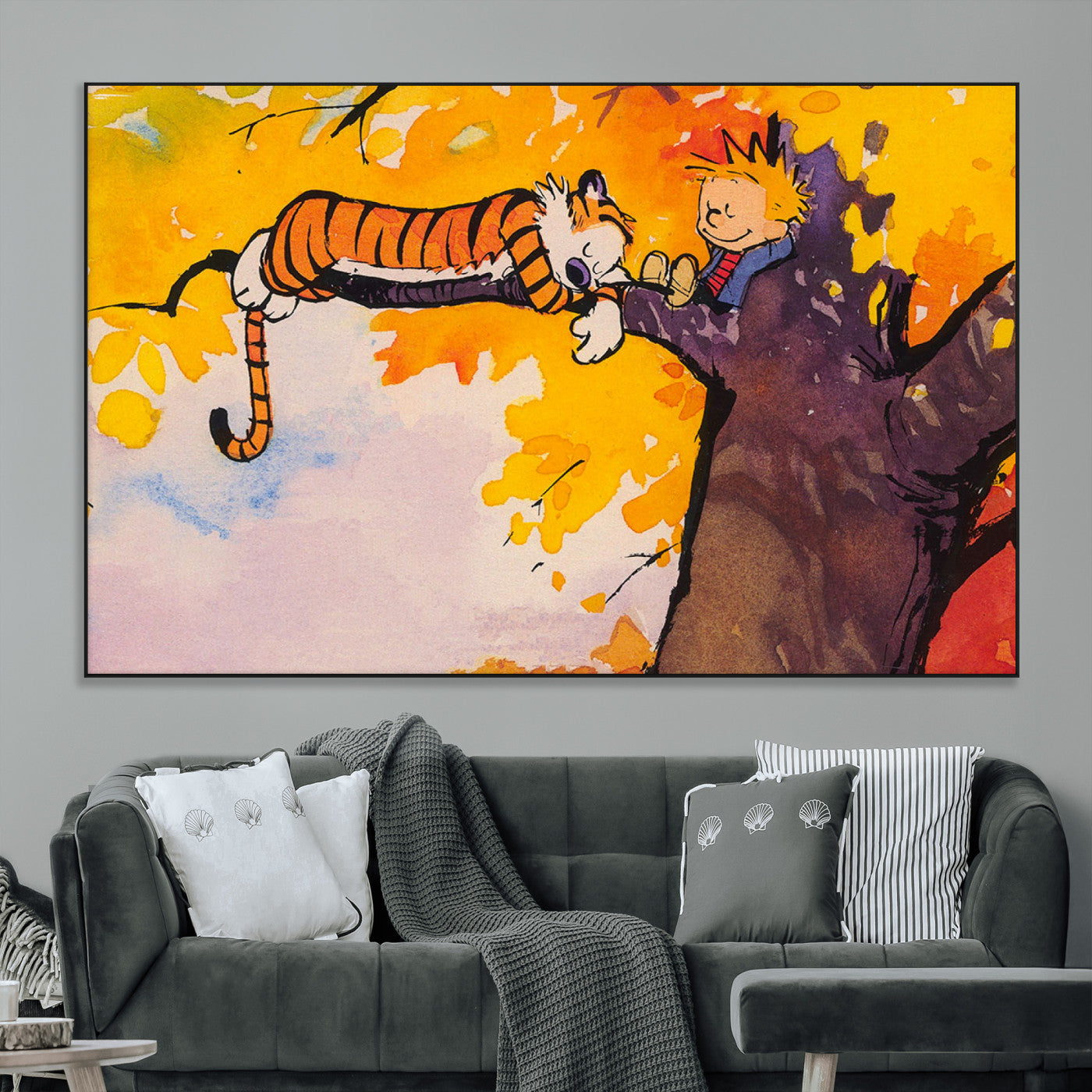 SEG-FC-51X34_Oversize - High-Quality Giclee Canvas Print for Stunning Home Decor, Framed Calvin Wall Art