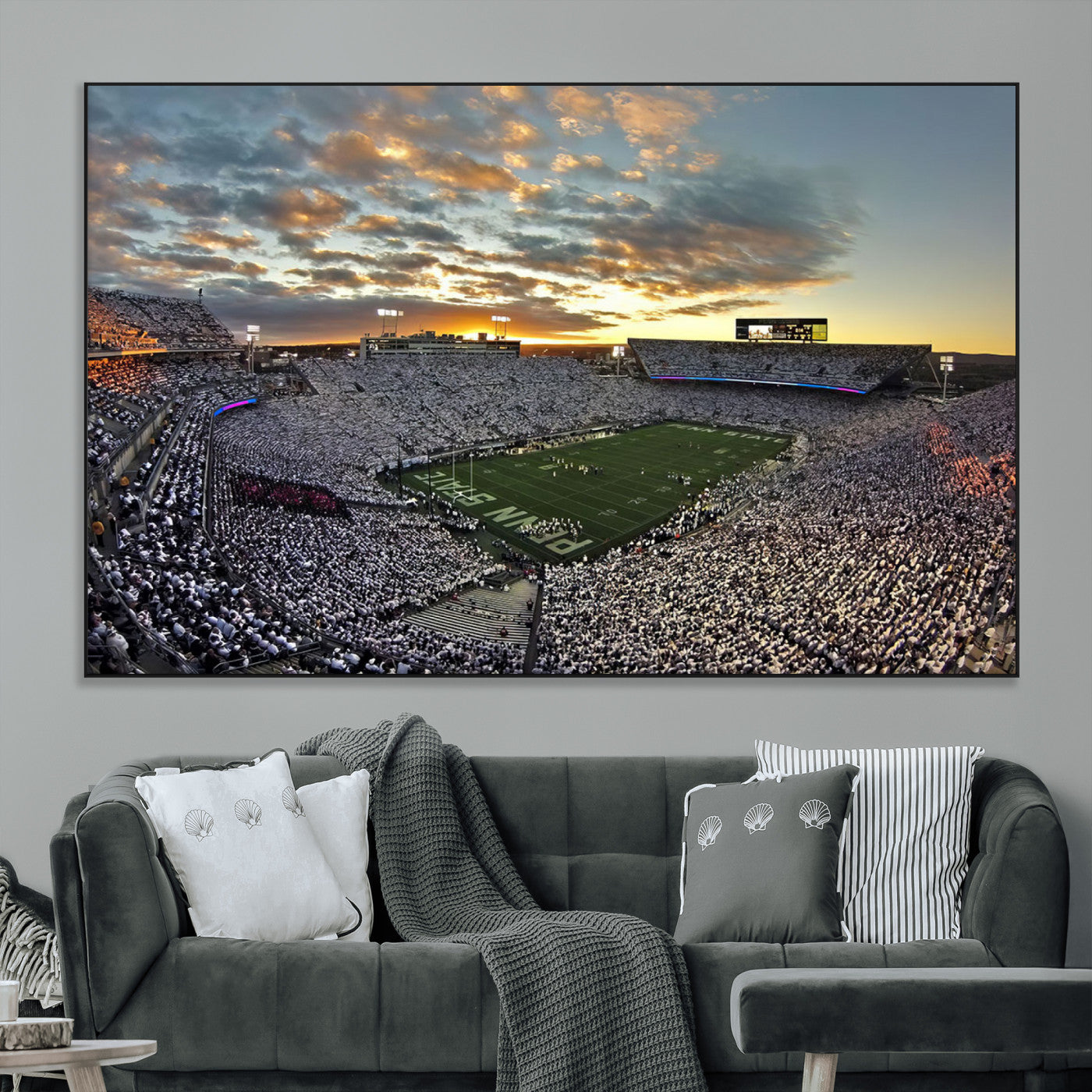 SEG-FC-51X34_Oversize - Beaver Stadium Wall Art - Penn State Stadium Wall Art | Penn Nittany Lions Football Match for Sport