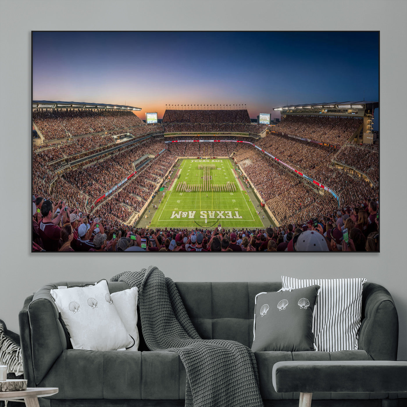 SEG-FC-51X34_Oversize - Kyle Field Wall Art Print | Large Texas A&M Aggies Football Canvas Print for Sports Enthusiasts |