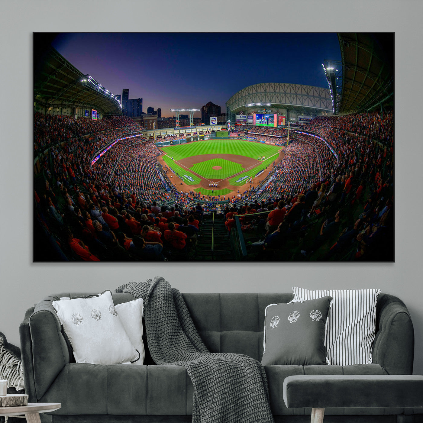 SEG-FC-51X34_Oversize - Houston Astros Baseball Print Canvas - Houston Minute Maid Park Stadium Wall Art Canvas Print