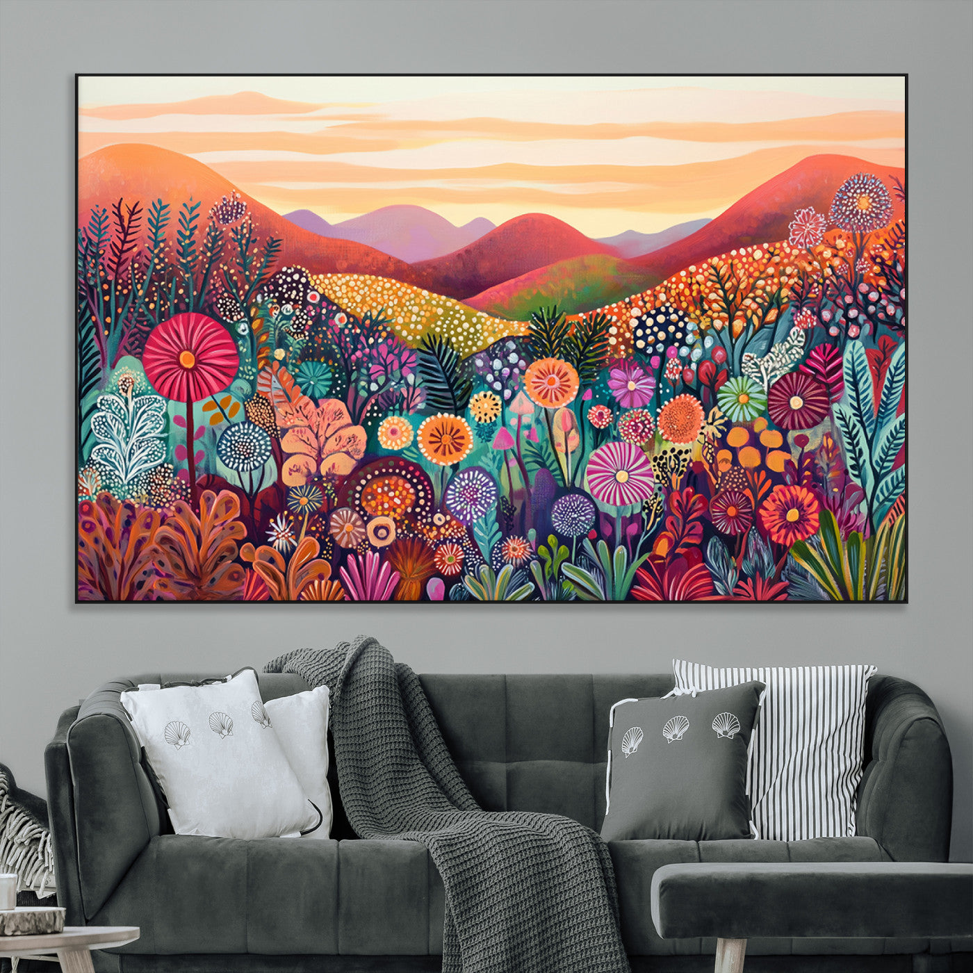 SEG-FC-51X34_Oversize - Yayoi Kusama 1986 Wall Art Print – Yayoi Kusama Wabi Sabi Japanese Wall Art Print - Vibrant Abstract