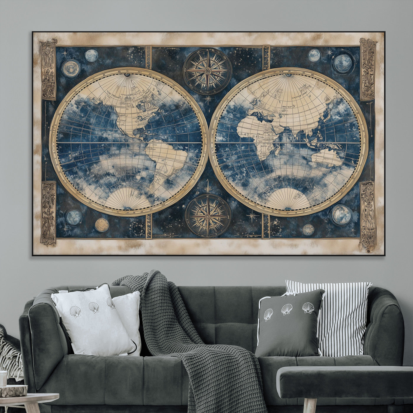 SEG-FC-51X34_Oversize - World Map Canvas Print