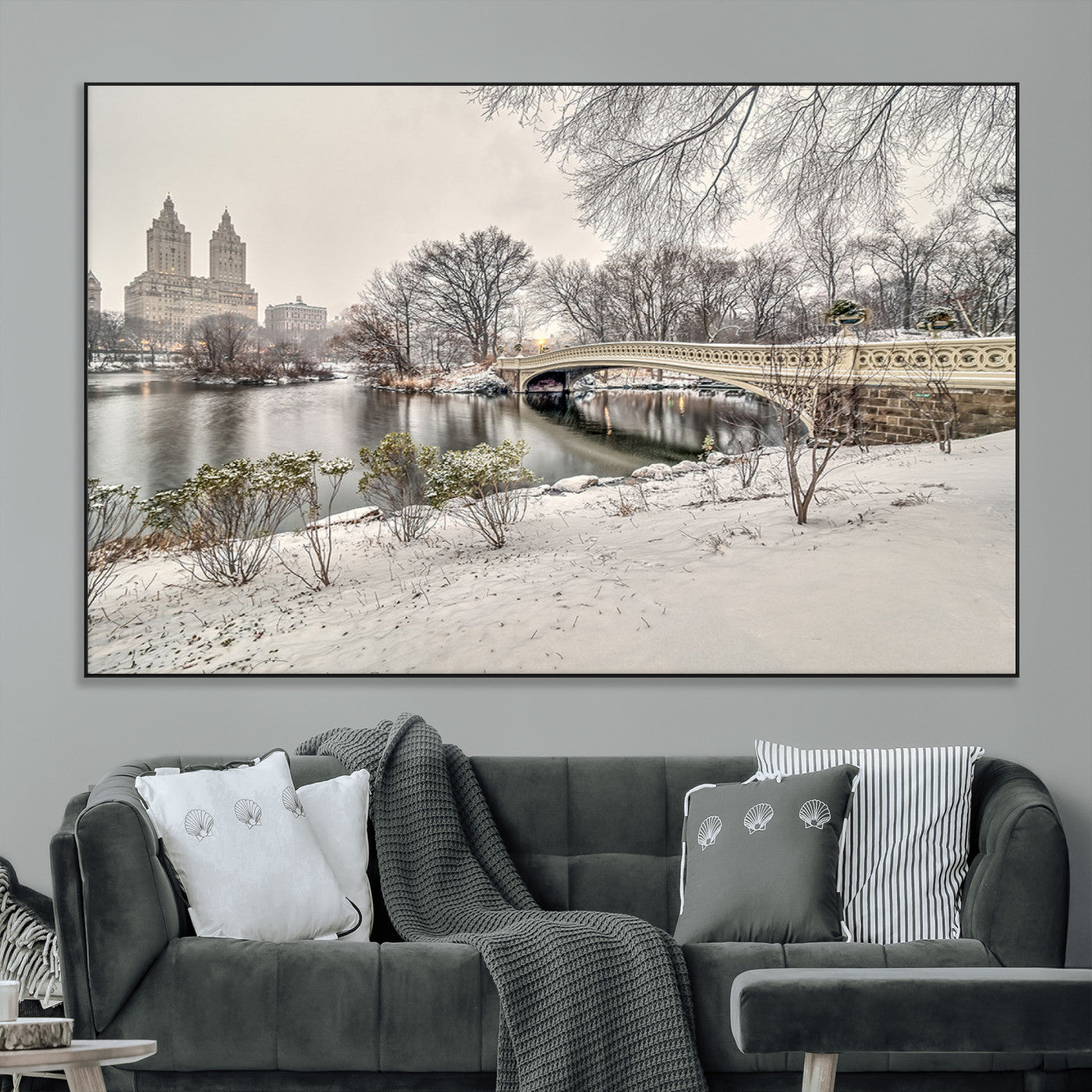 SEG-FC-51X34_Oversize - The Bow Bridge in Central Park Canvas, The Bow Bridge Canvas Print