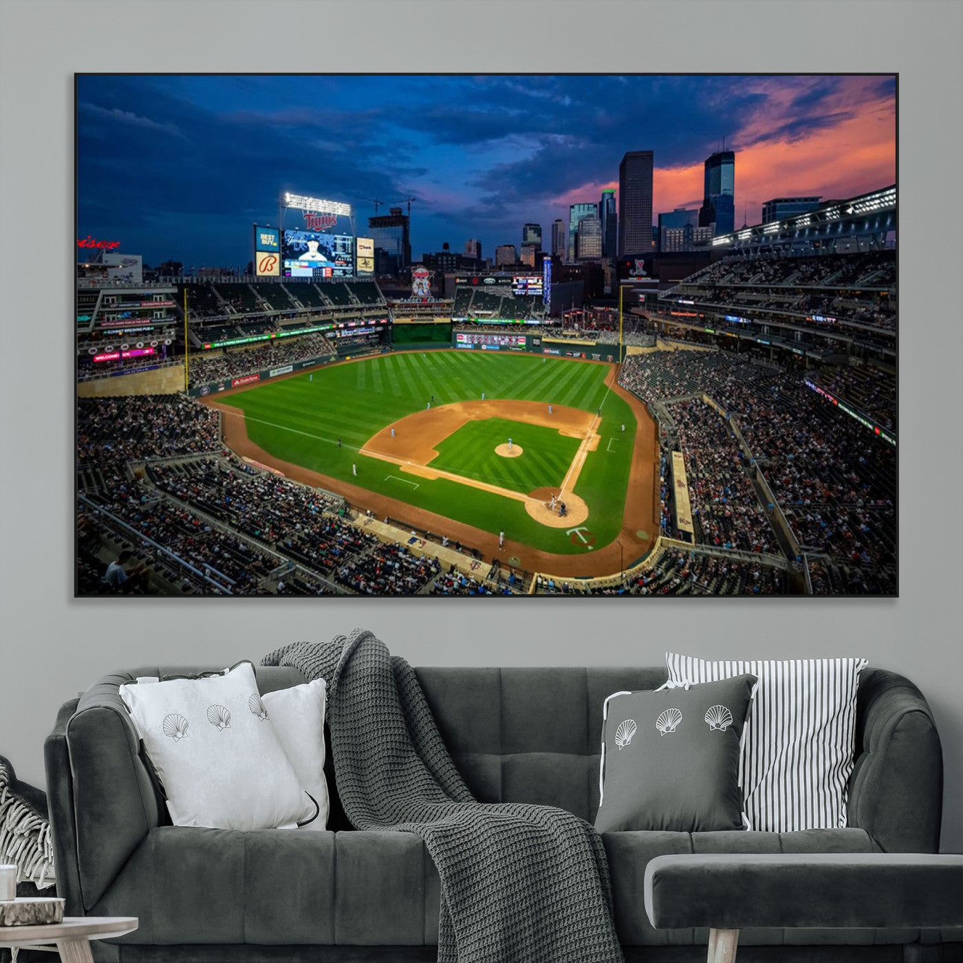 SEG-FC-51X34_Oversize - Target Field Wall Art Canvas Print, Baseball Stadium Print, Minneapolis Major League Baseball's