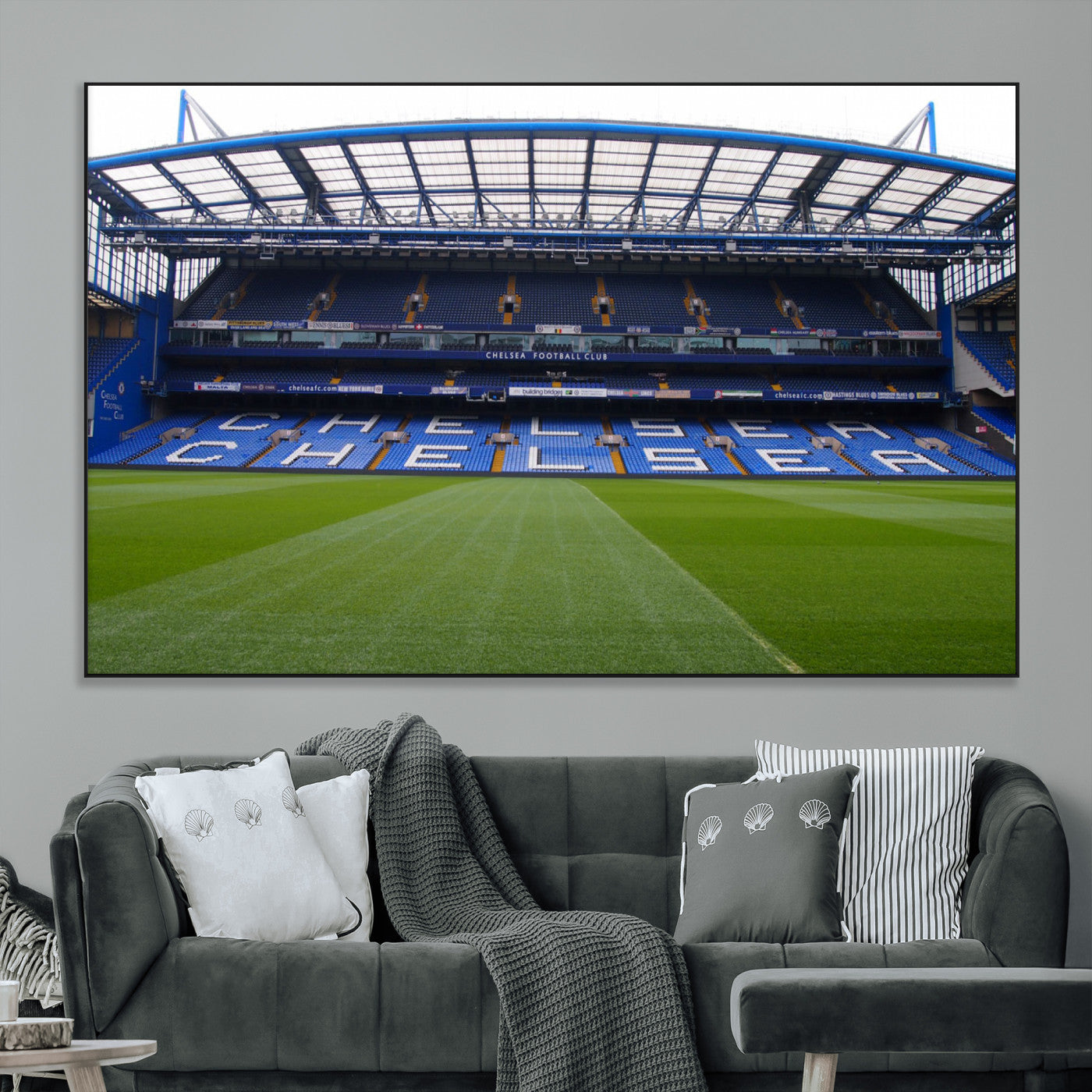 SEG-FC-51X34_Oversize - Stamford Bridge Chelsea Football Stadium Canvas Wall Art Print – Immersive Stadium Experience for