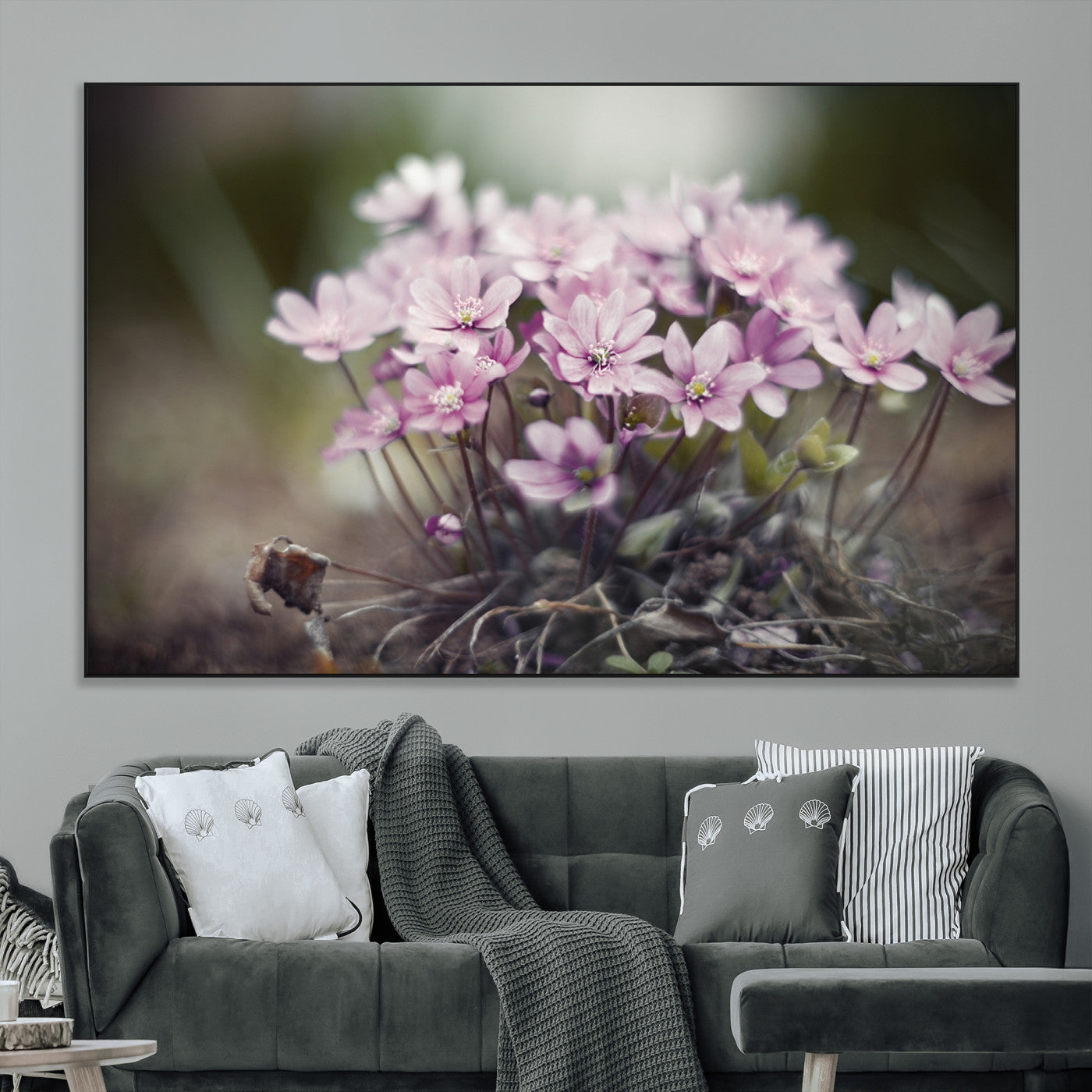 SEG-FC-51X34_Oversize - Pink Wild Flower Canvas Print
