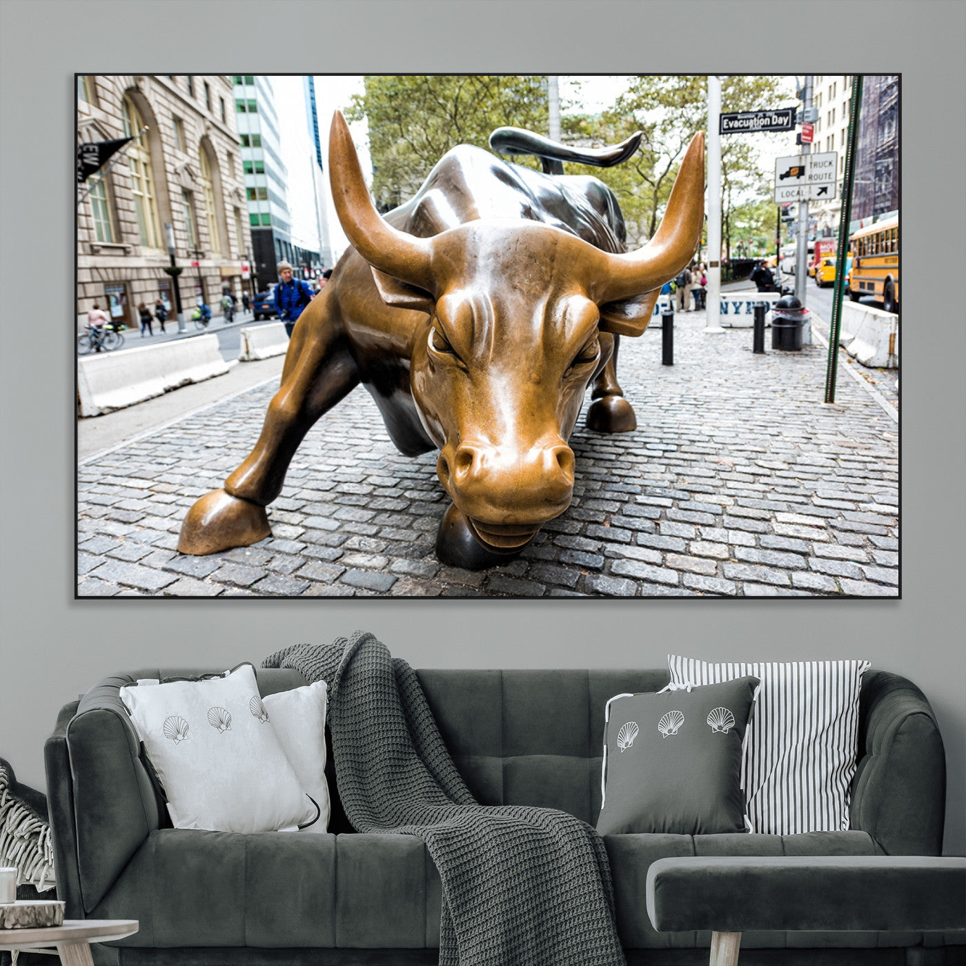 SEG-FC-51X34_Oversize - Charging Bull Wall Art Canvas Print