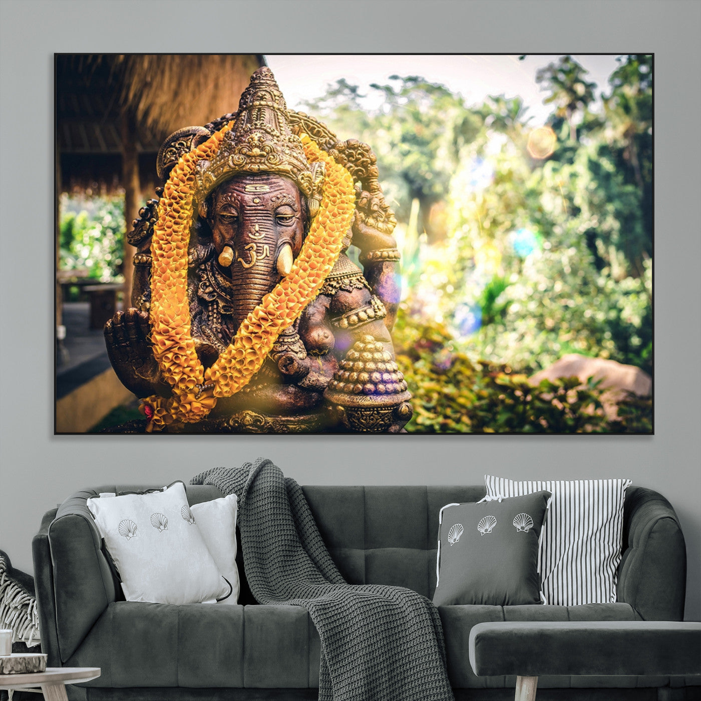 SEG-FC-51X34_Oversize - Hinduism Statue Wall Art Canvas Print
