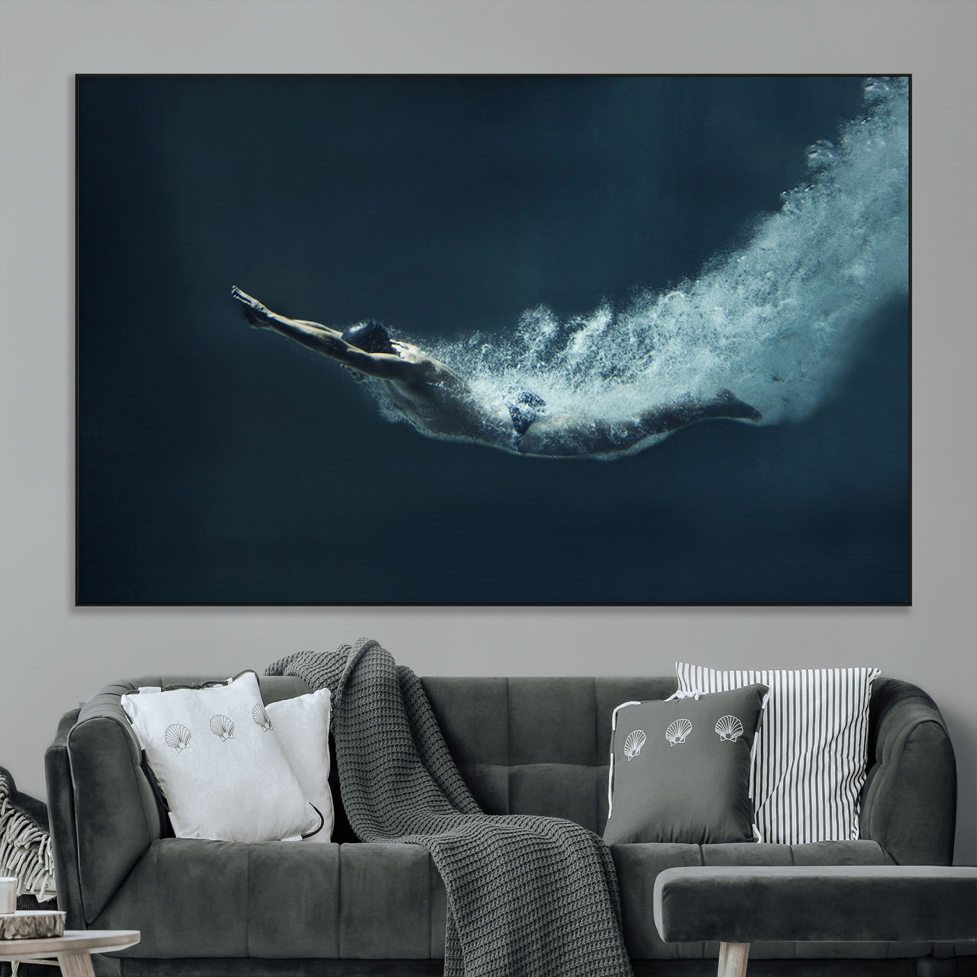 SEG-FC-51X34_Oversize - Swimmer Wall Art Canvas Print