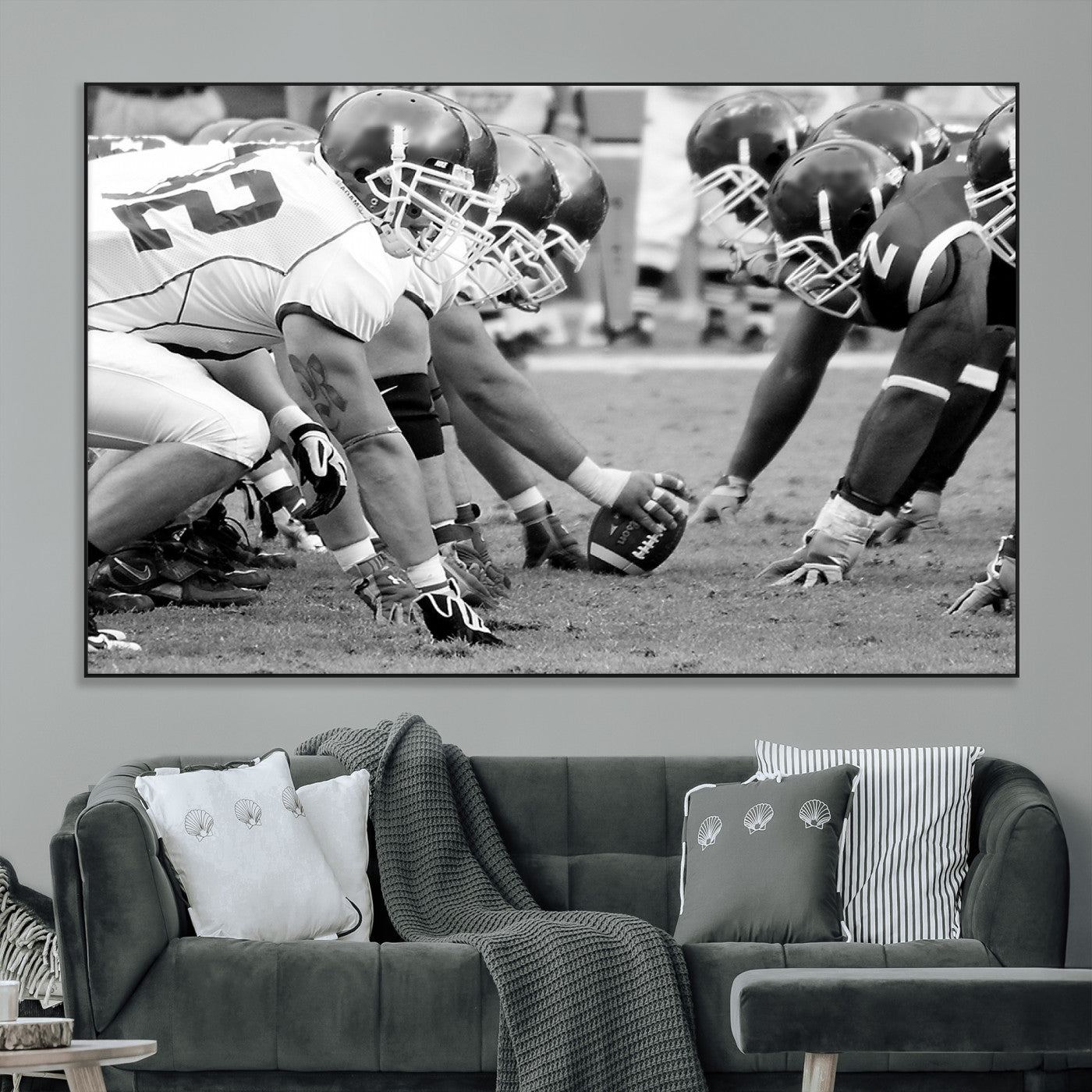 SEG-FC-51X34_Oversize - American Football Player Wall Art Canvas Print