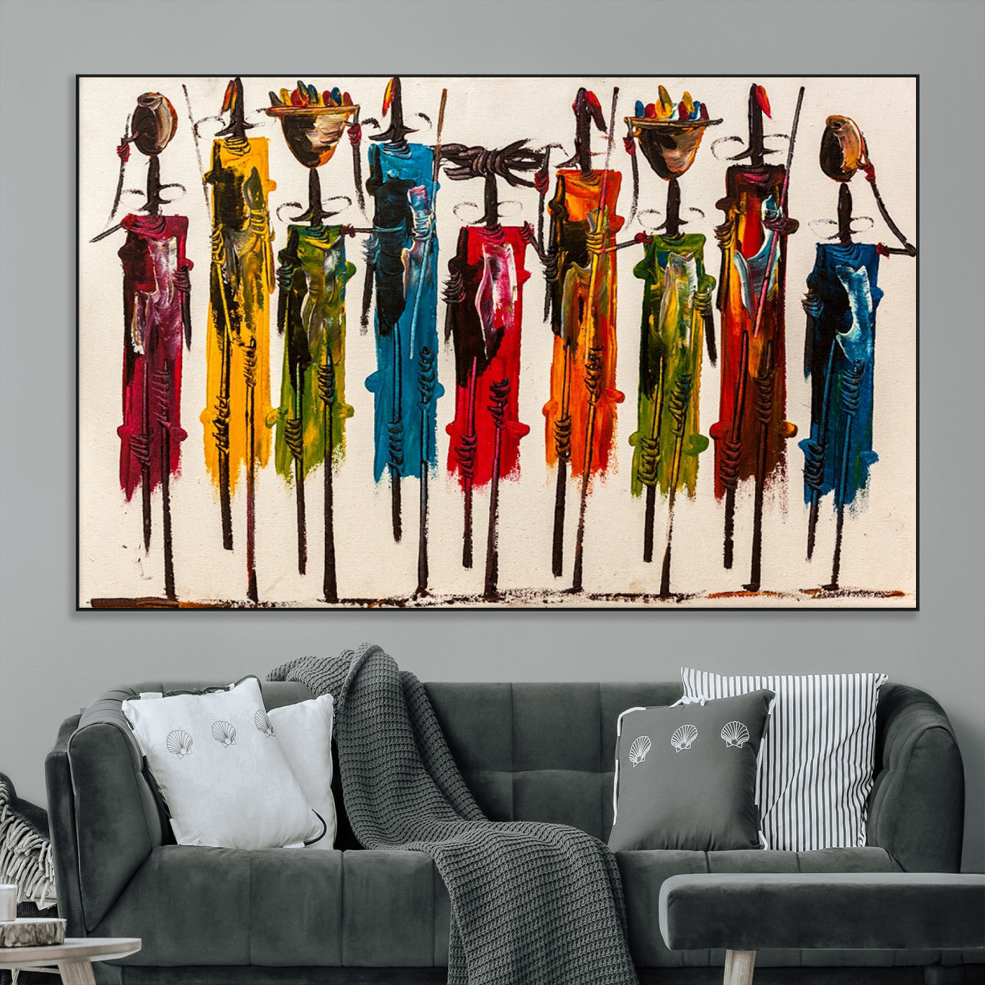 SEG-FC-51X34_Oversize - Abstract African Women Wall Art Canvas Print