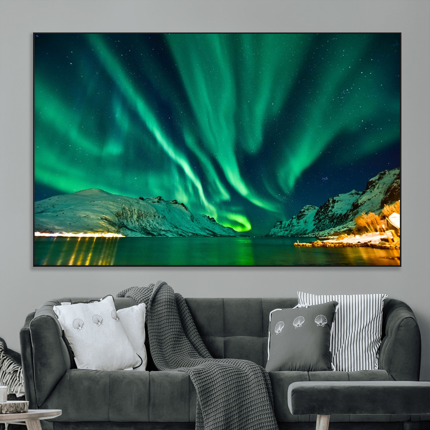 SEG-FC-51X34_Oversize - Northern Lights Wall Art Canvas Print