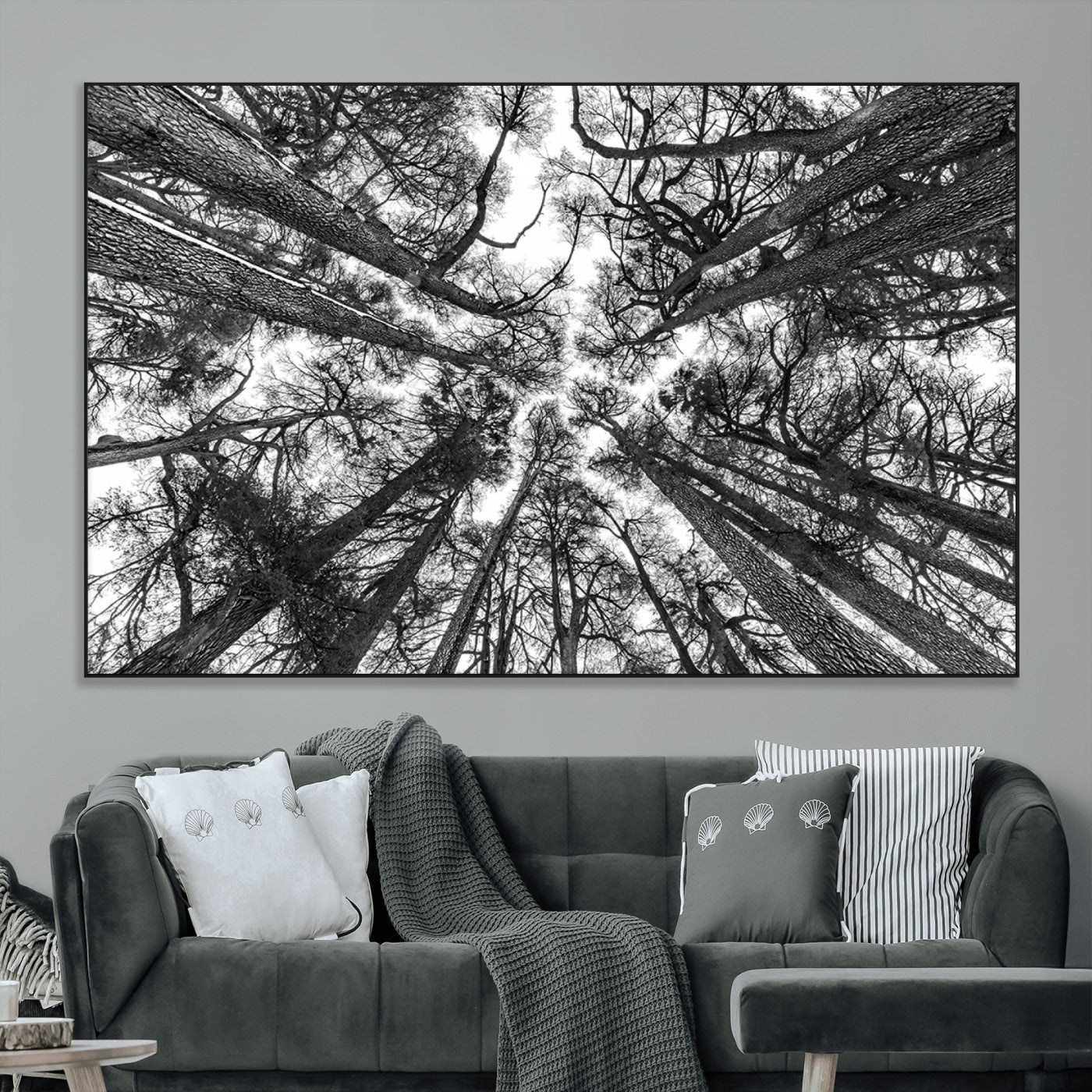 -Trees Contemporary Art Canvas Print
