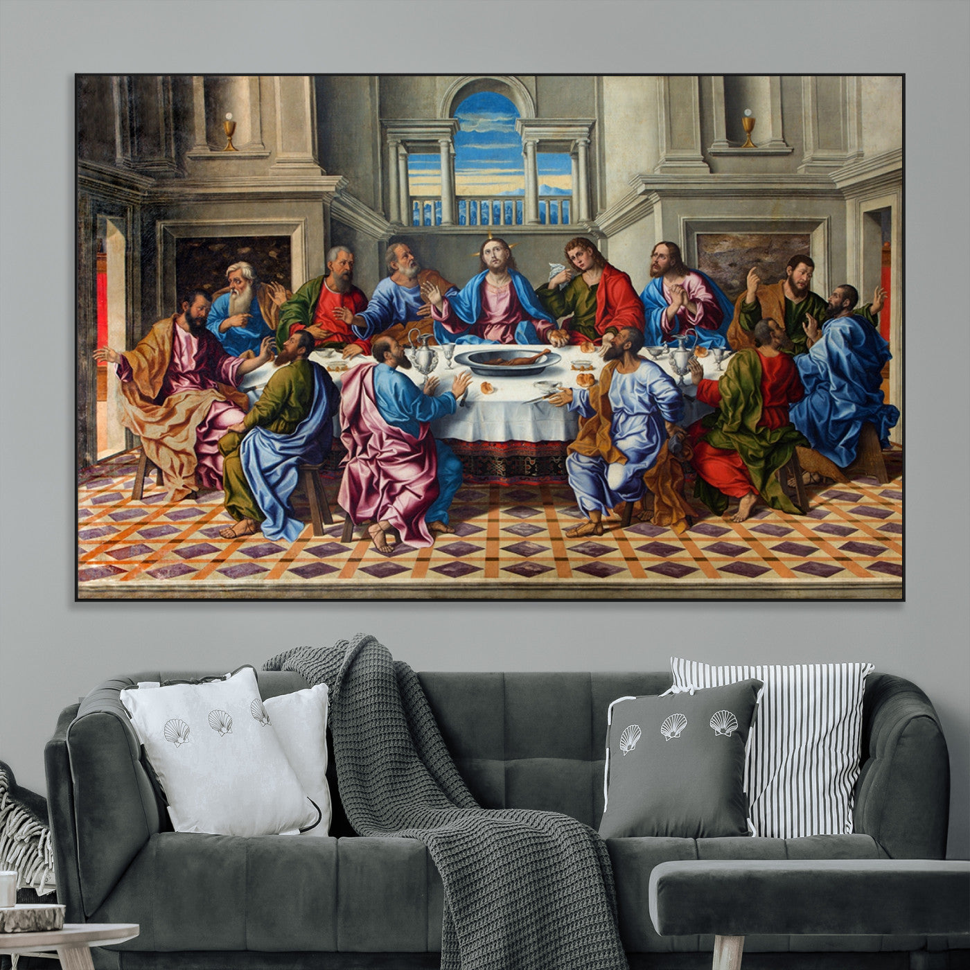 SEG-FC-51X34_Oversize - The Last Supper Multi Panel Canvas Wall Art