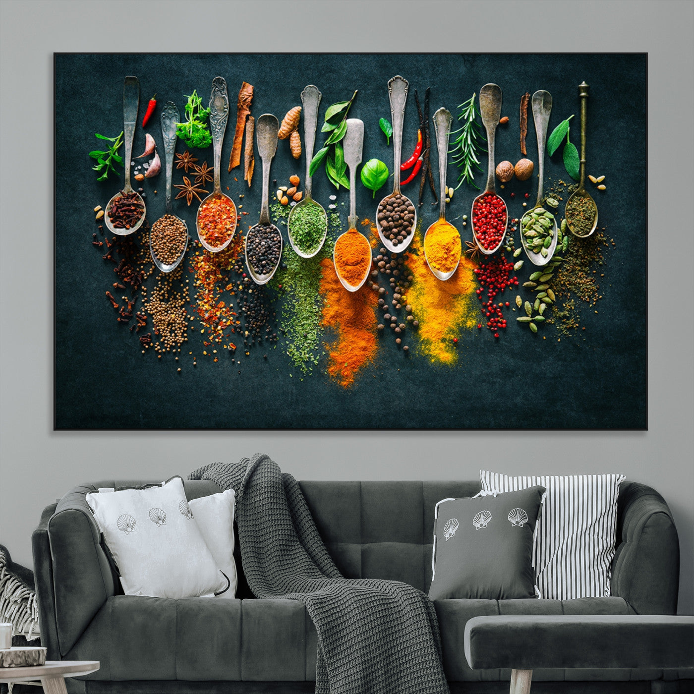 SEG-FC-51X34_Oversize - Herbs and Spices Kitchen Wall Art Canvas Print