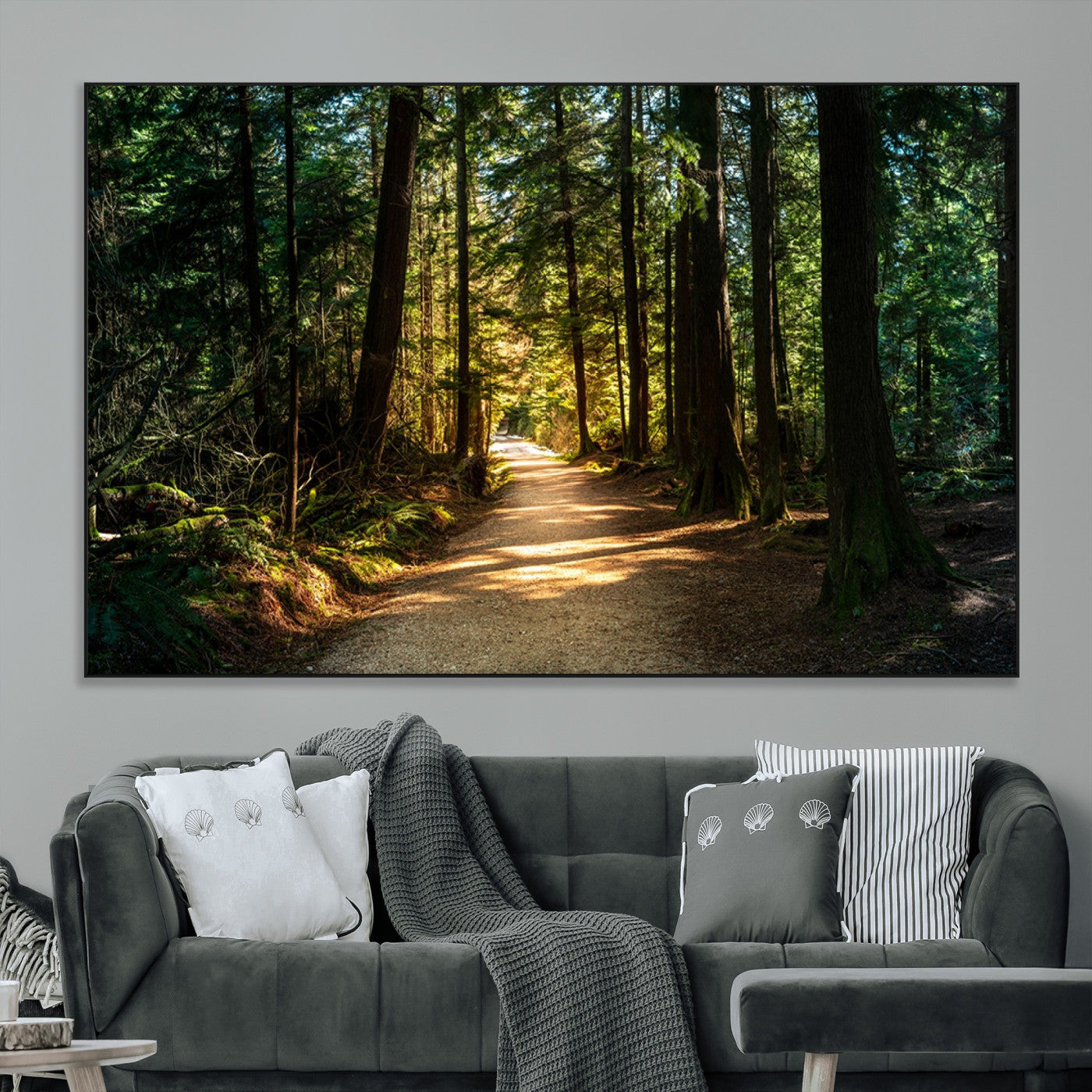 SEG-FC-51X34_Oversize - Natural Landscape Wall Art Relaxing Forest Canvas Print