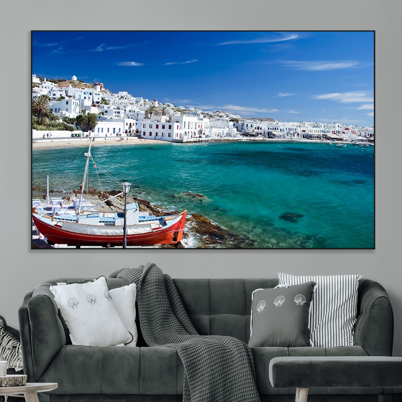 SEG-FC-51X34_Oversize - Santorini Wall Art Canvas Print