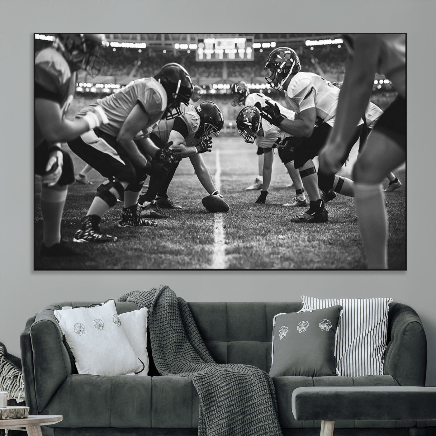 SEG-FC-51X34_Oversize - American Football Wall Art Canvas Print, Stadium Sport Wall Art Print