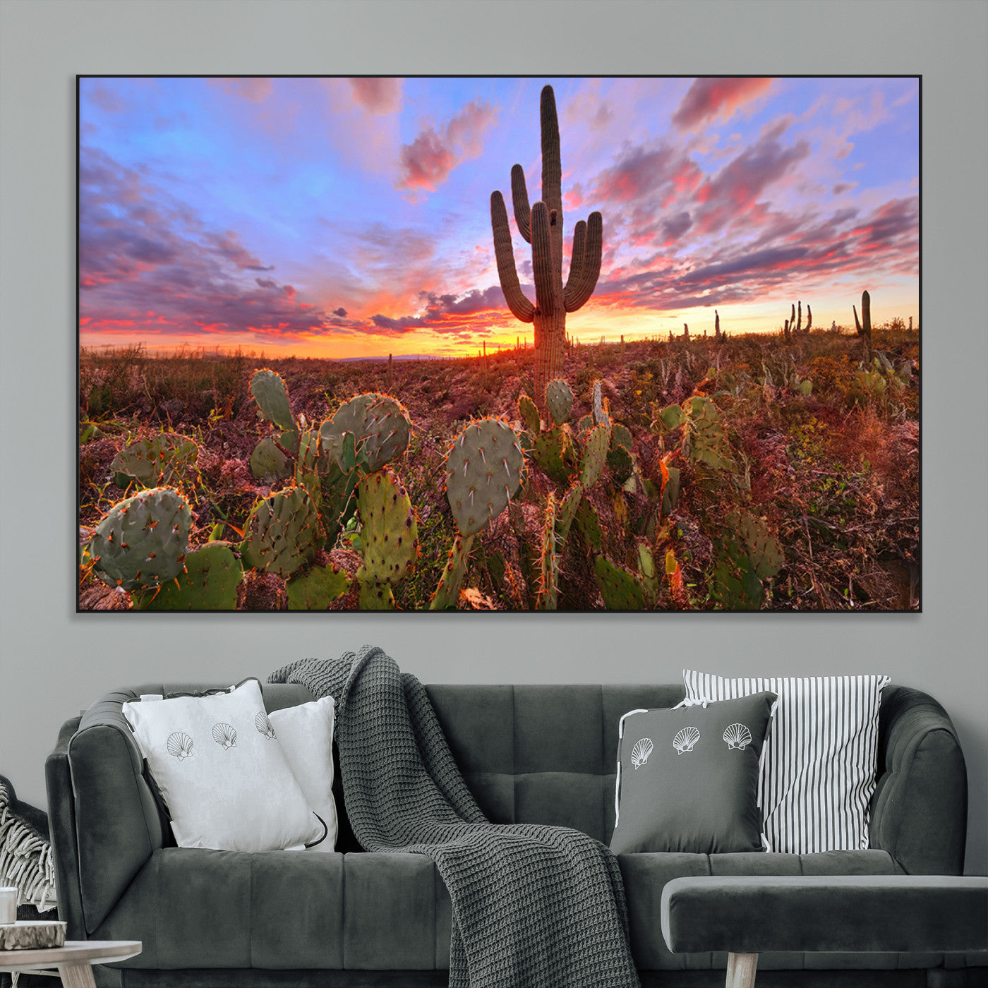 SEG-FC-51X34_Oversize - Arizona Desert Sunset Wall Art Canvas Print