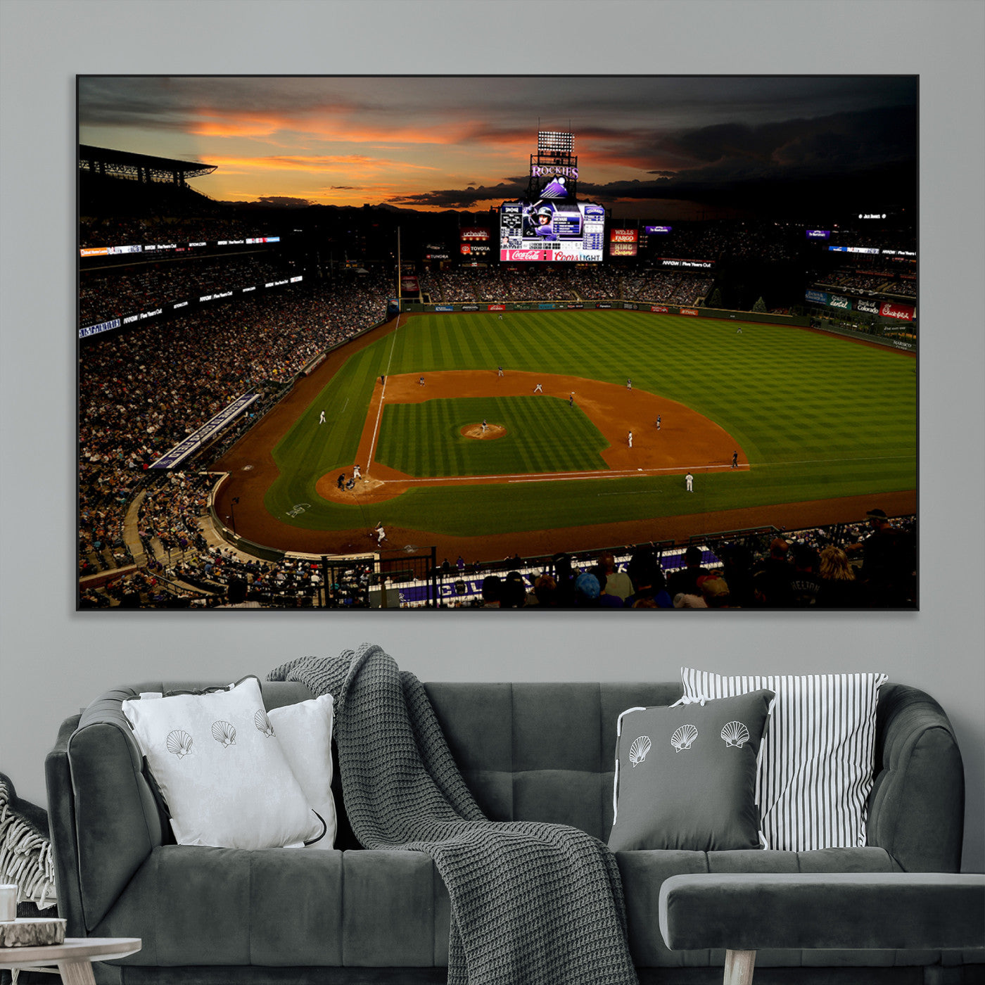 SEG-FC-51X34_Oversize - Colorado Rockies Coors Field Wall Art Canvas Print - MLB Baseball Stadium