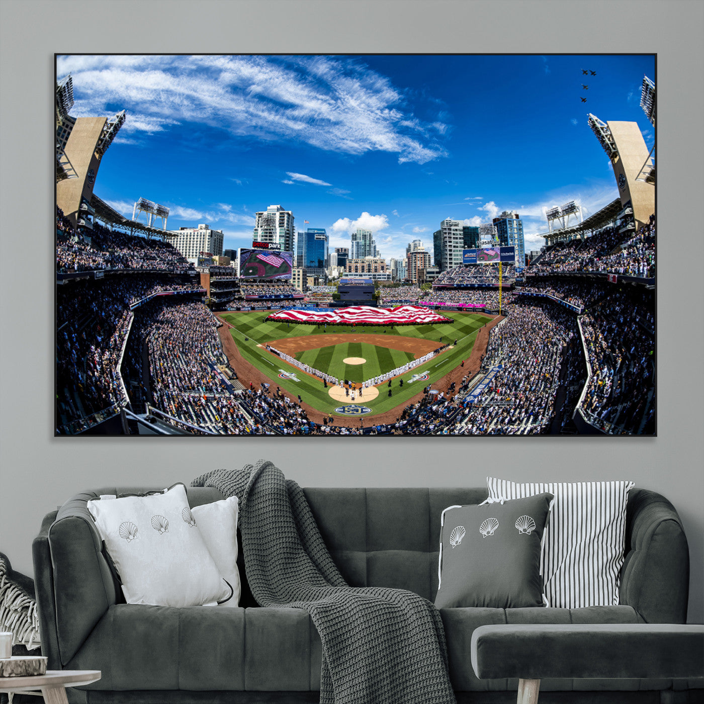 SEG-FC-51X34_Oversize - San Diego Padres Baseball Team Print - Petco Park Stadium Wall Art Canvas Print